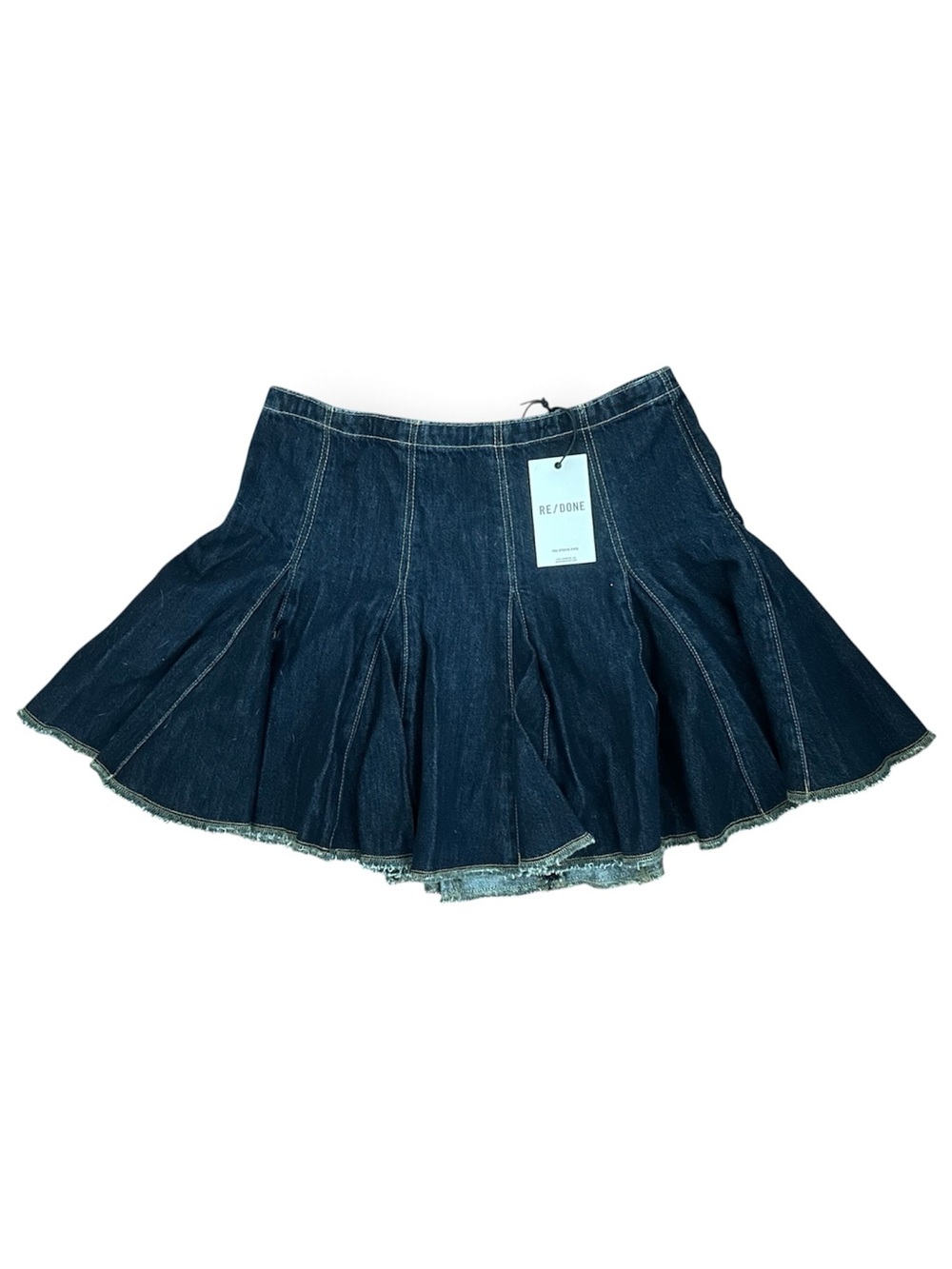 Re/Done Flounce Skirt